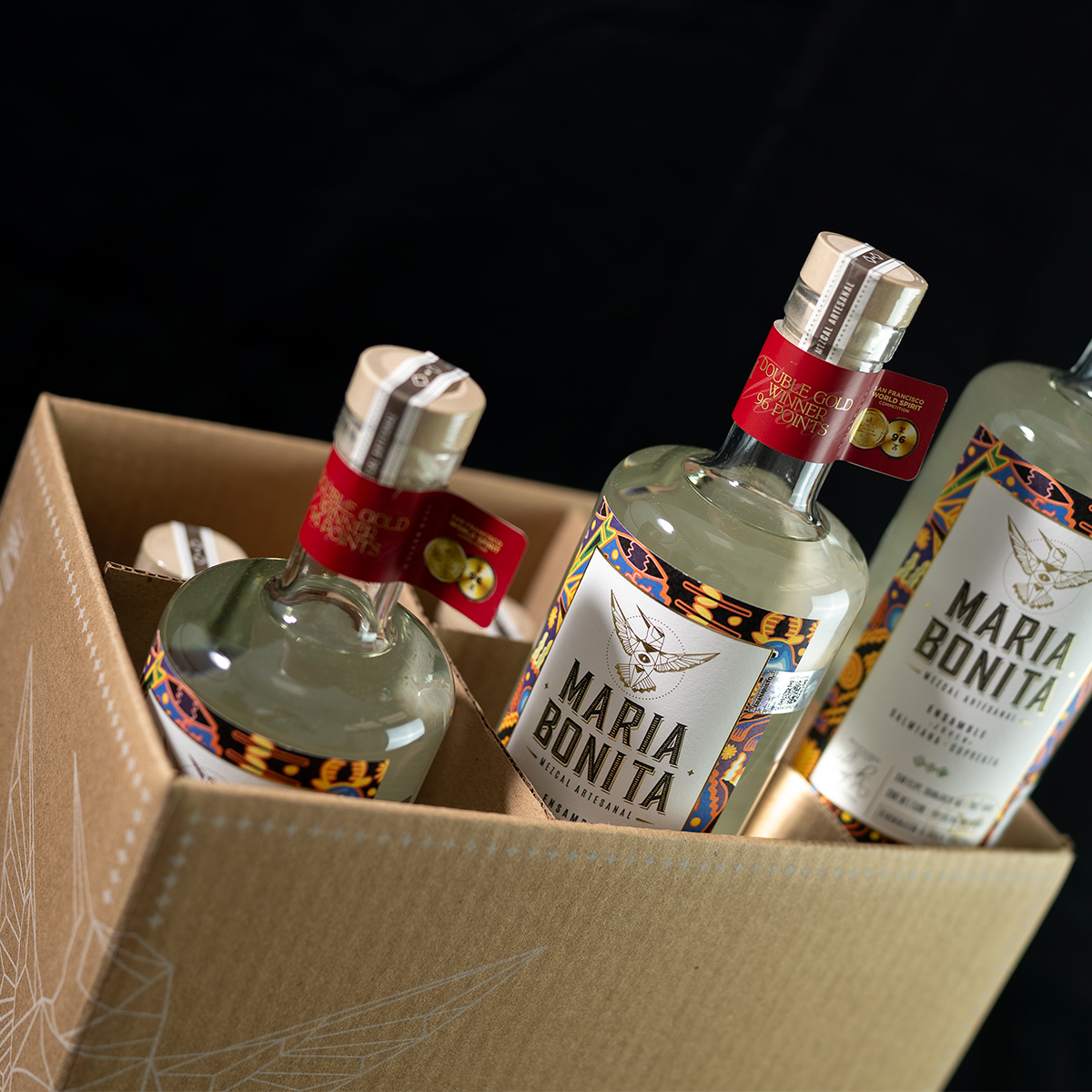 María Bonita Artesanal 750 ml Ensamble de Agave Salmiana y Cupreata | Caja 6 pz - Image 3