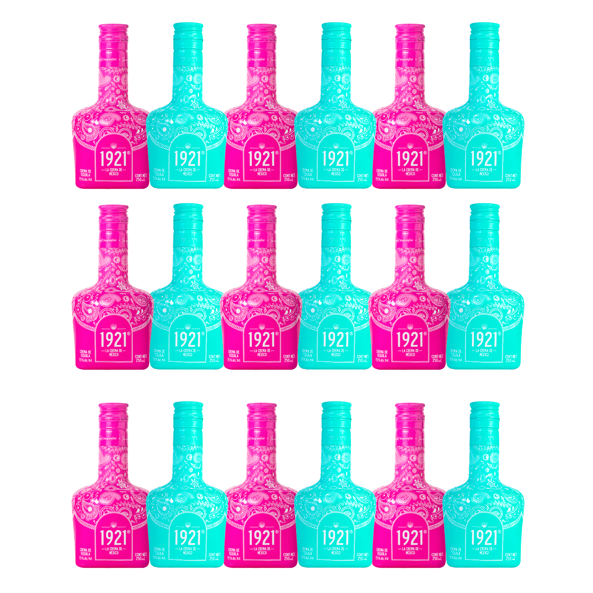 1921 Crema de Tequila 250ml Caja 18pz